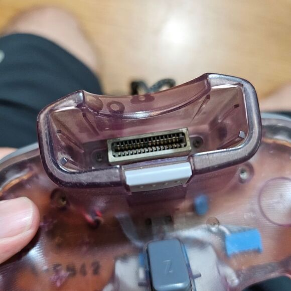 Nintendo 64 N64 Atomic Purple Controller Translucent Genuine Excellent Condition - Picture 8 of 9